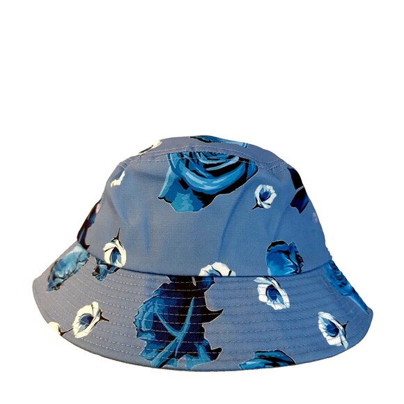 Delta Boss Blue Bucket Hat Skull Flowers One Sz. Adults NEW - Picture 4 of 4
